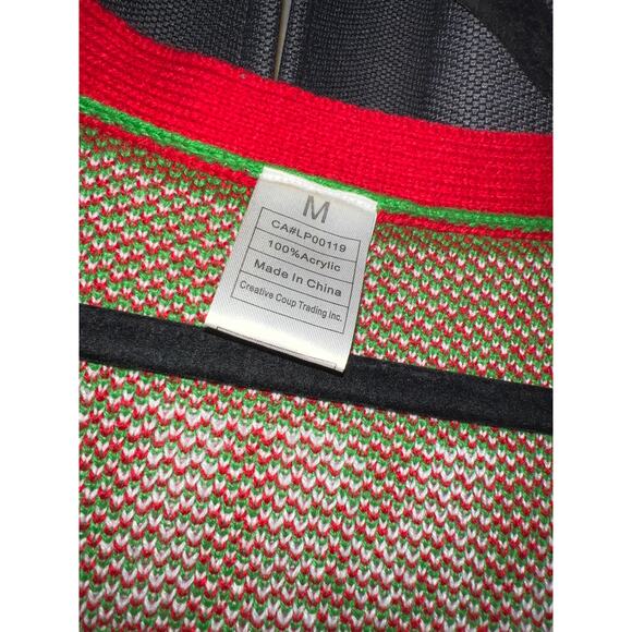 Ugly Christmas Sweater Xmas Vest Size Medium Samual Adams - Picture 3 of 4